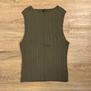 Quince Olive Ribbed Tank Top